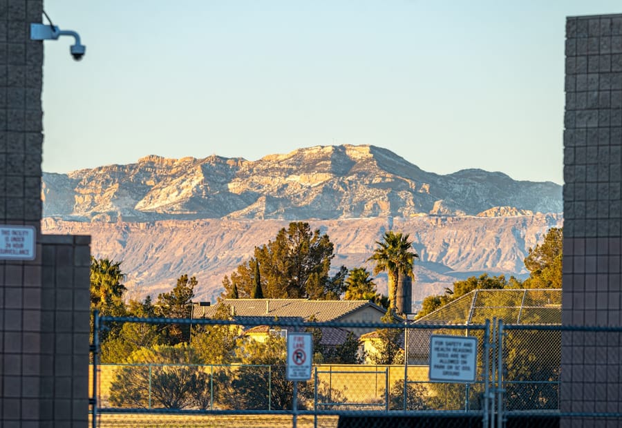 Homes set into the high-desert hills of northwest Reno